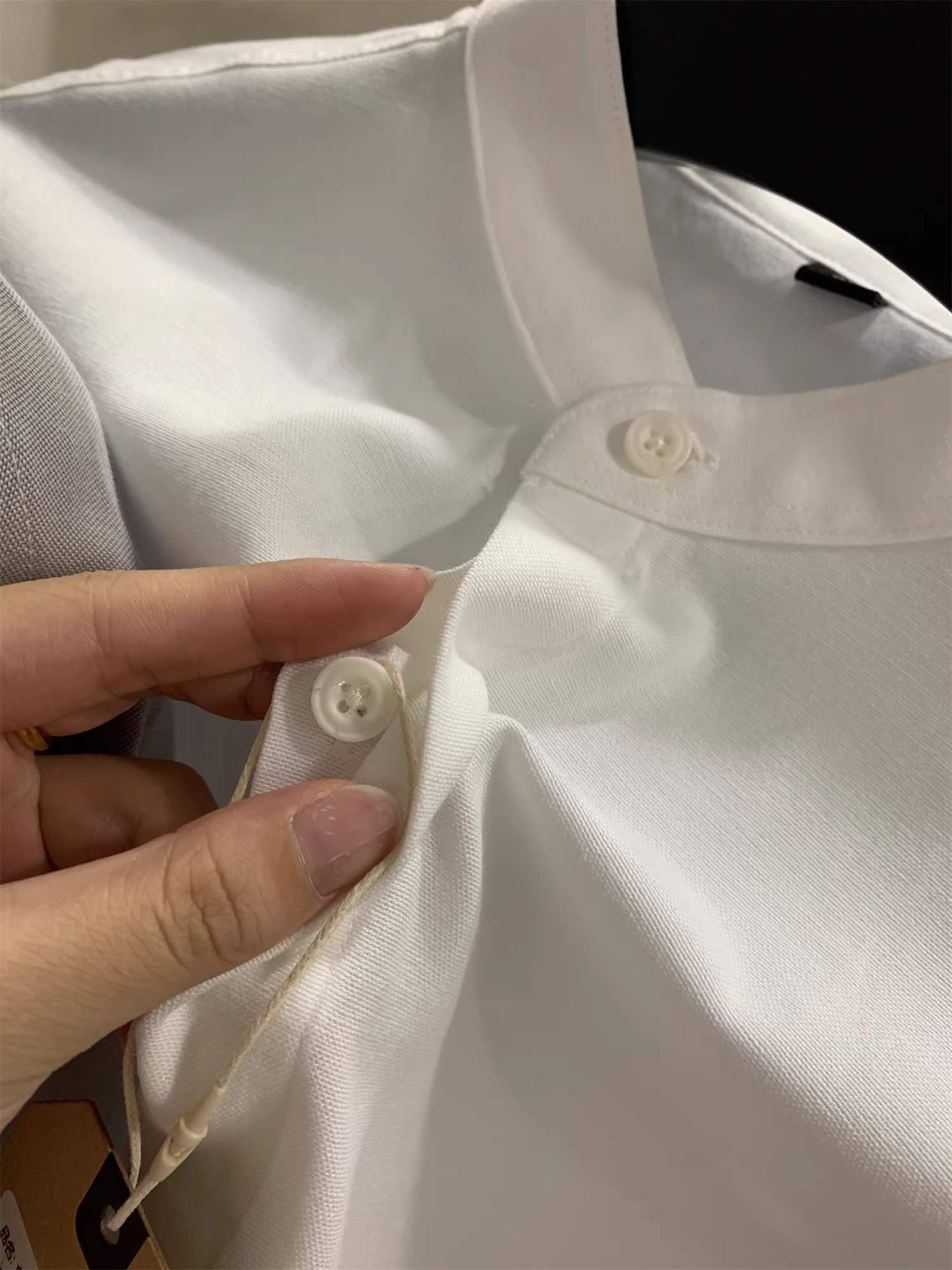 Áo sơ mi cotton dày dặn Don Quixote! Áo sơ mi nam dài tay màu trơn, đa năng, thích hợp cho mùa xuân và mùa thu.