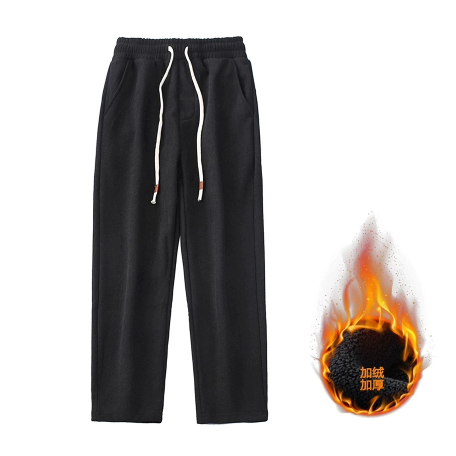 Dòng thiết kế Don Quixote! Chất liệu nỉ dày 450g! Quần nam ngoài trời chất liệu nỉ, kiểu dáng thẳng, phong cách thường ngày, quần thể thao thời thượng.