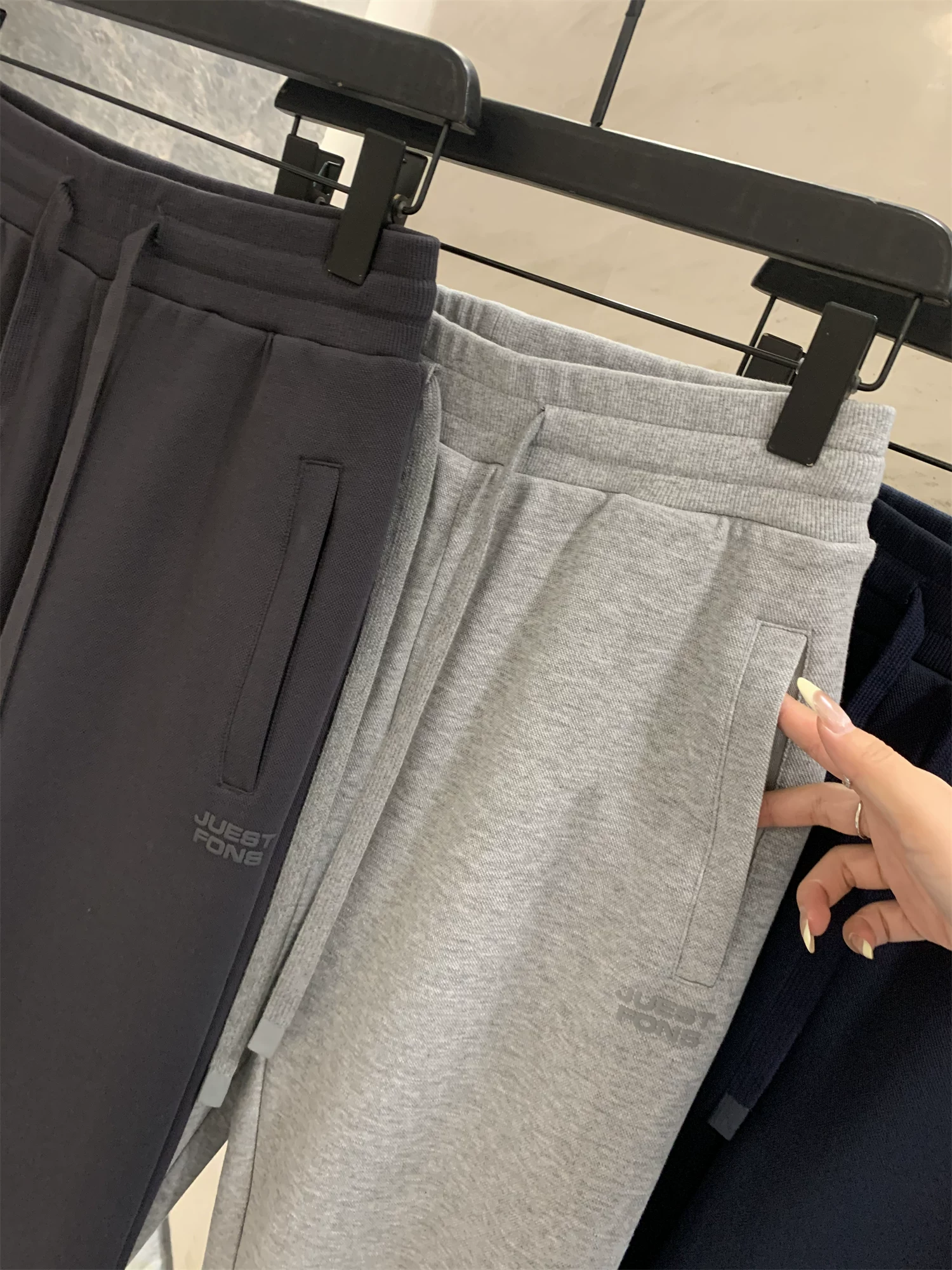 Don Quixote không đánh bắt lỗi người! Vải pique dệt theo yêu cầu, trọng lượng cao! Quần jogger thể thao đa năng, thoải mái dành cho nam.