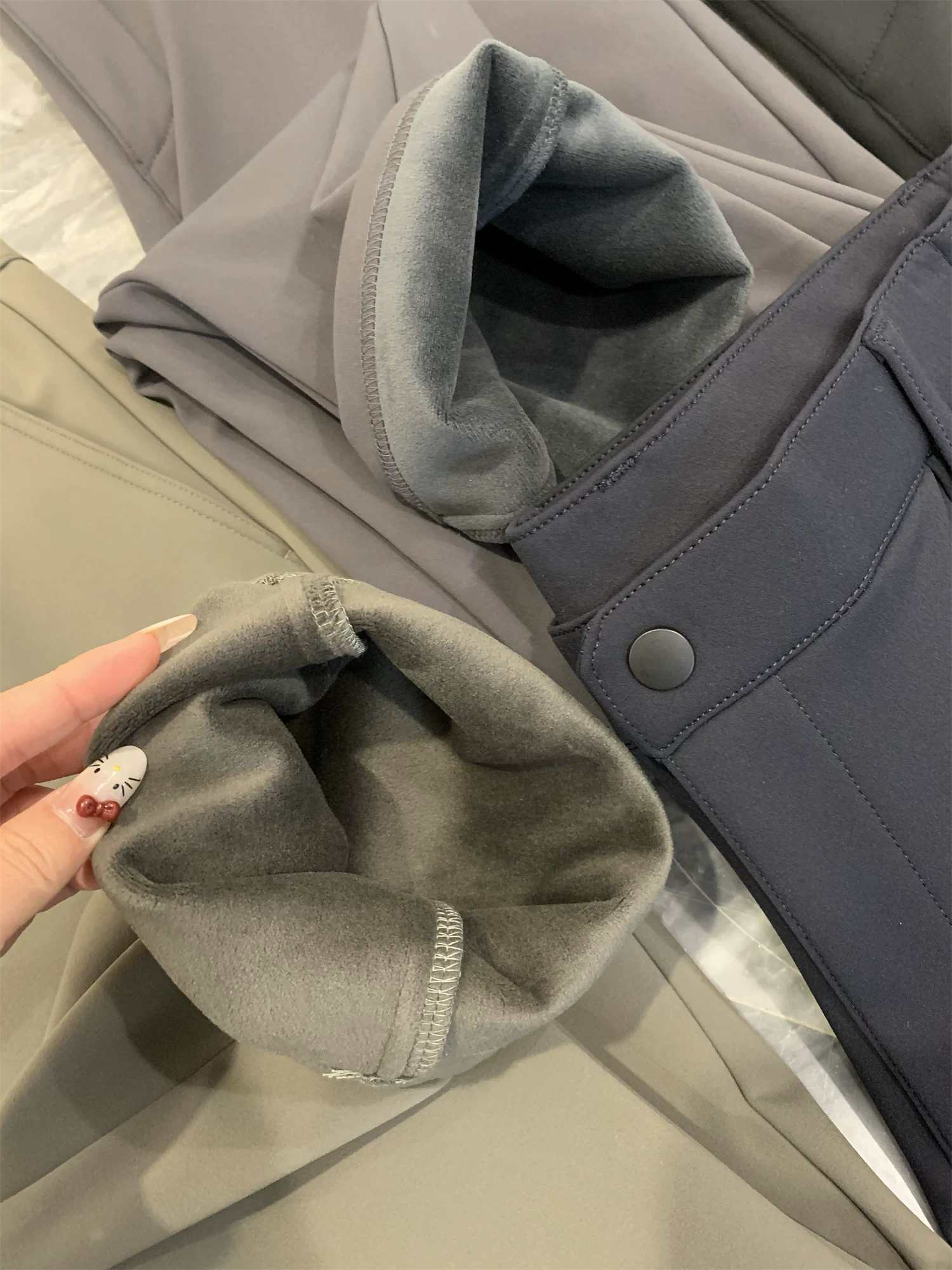 Quần Don Quixote ODM ngoài trời, sản phẩm độc lập! Thiết kế 3D + lớp lót lông cừu tích hợp! Quần âu ống đứng thời trang dành cho nam giới mùa thu đông.