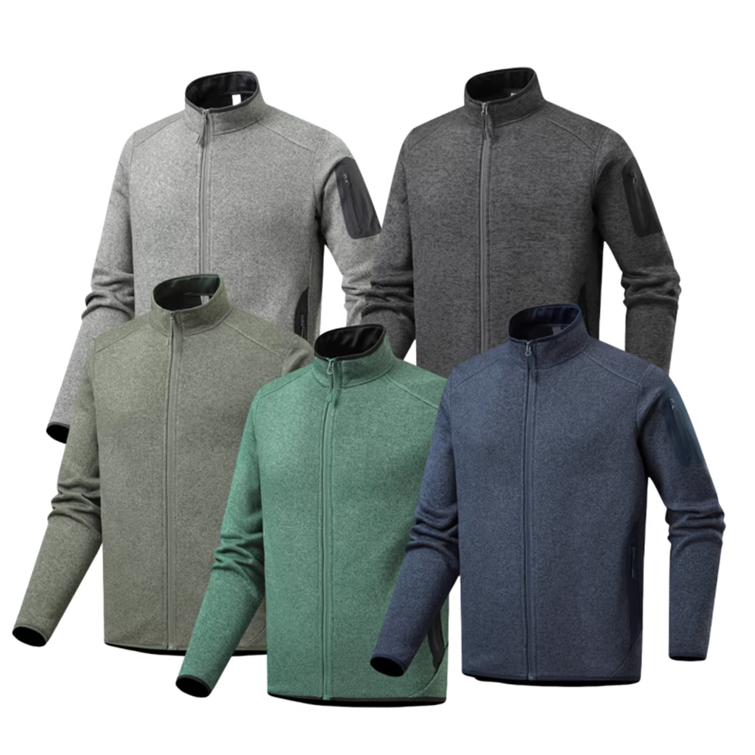 Đồ dùng ngoài trời Don Quixote! Tinh tế và thoải mái! Áo khoác gió nam cổ đứng chất liệu lông cừu thời trang mùa thu.