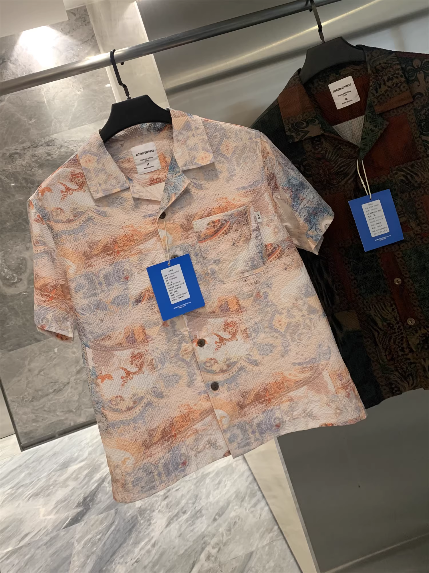 Don Quixote Typhoon Phong cách Y2K/Hoa phong cách Baroque! Áo sơ mi ngắn tay dáng rộng phong cách bãi biển Hawaii mùa hè