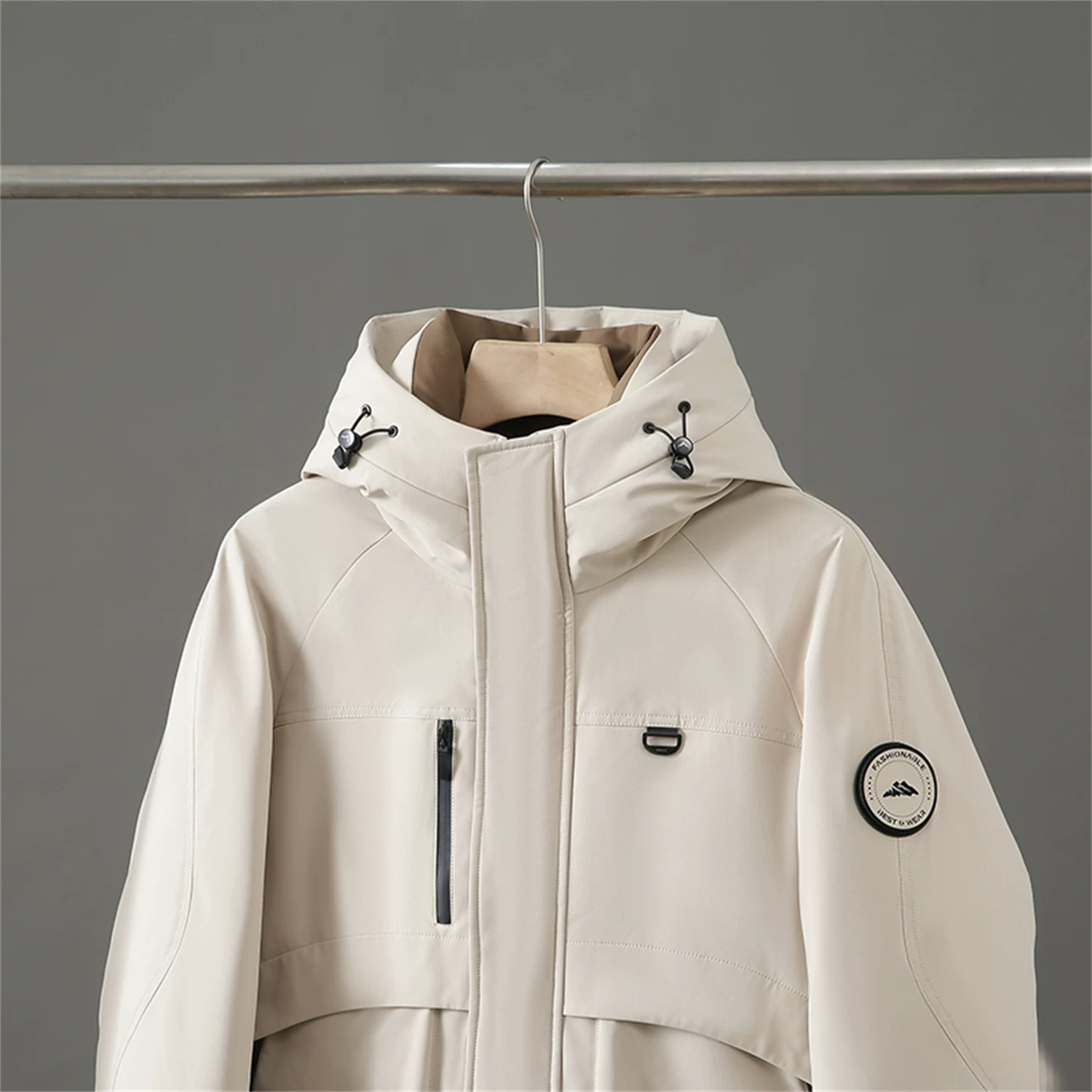 Phong cách nhà thiết kế Don Quixote! Chất liệu lông vũ 90% cao cấp! Áo khoác phao có mũ trùm đầu chống gió và giữ ấm cho nam mùa thu đông.