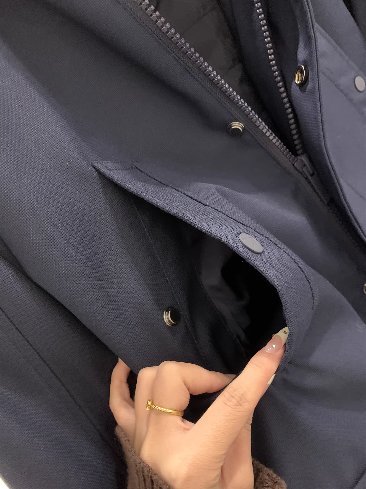 Don Quixote đến Tây Ban Nha! Chống mài mòn và ấm áp! Áo khoác parka có mũ trùm đầu bằng cotton, dài trung bình, dùng cho công việc ngoài trời mùa đông dành cho nam.