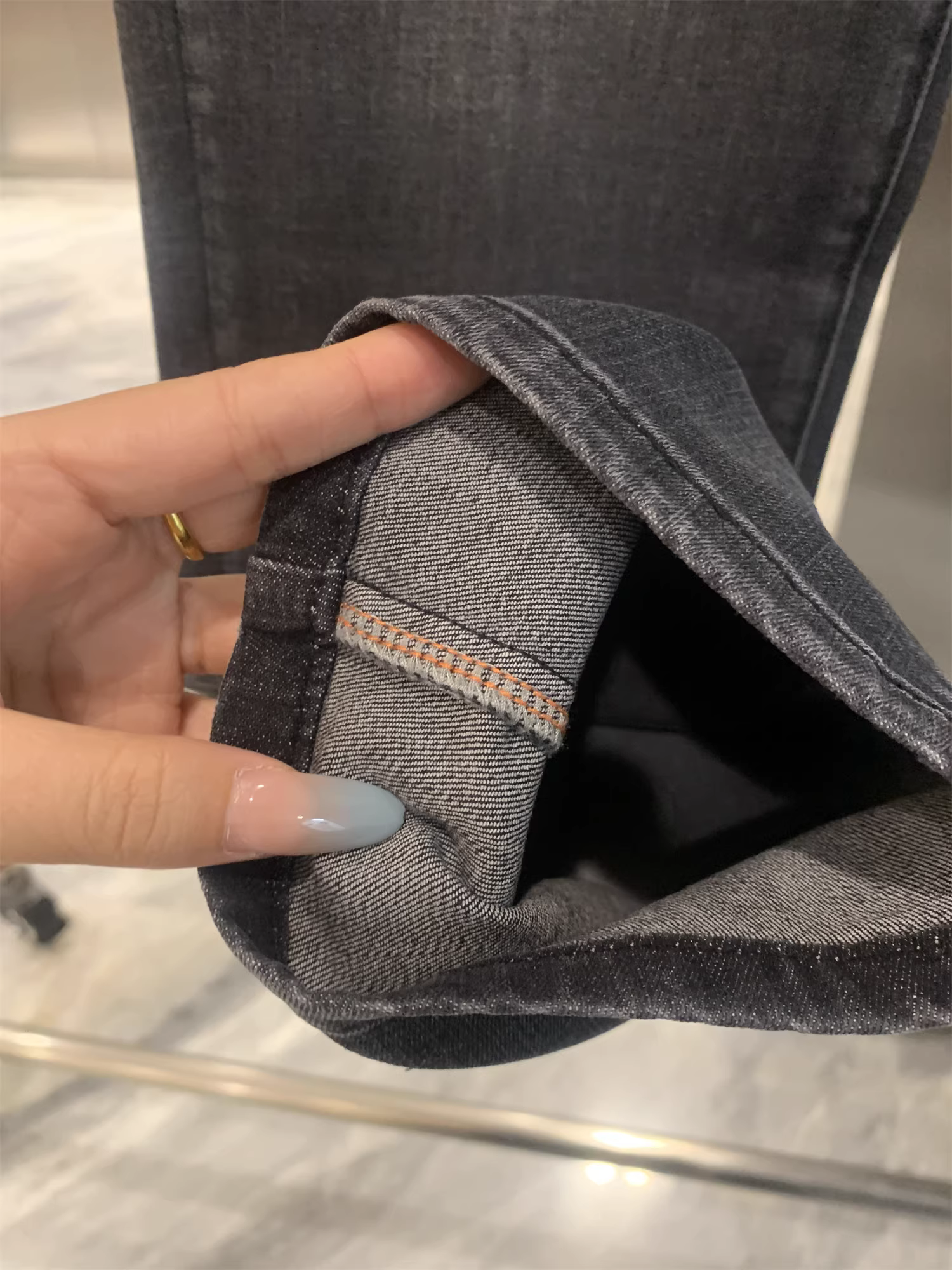 Don Quixote Gaoend Silk Series! Quần âu và quần jean ống đứng, chất liệu thấm hút mồ hôi, thoáng khí, kiểu dáng cổ điển.