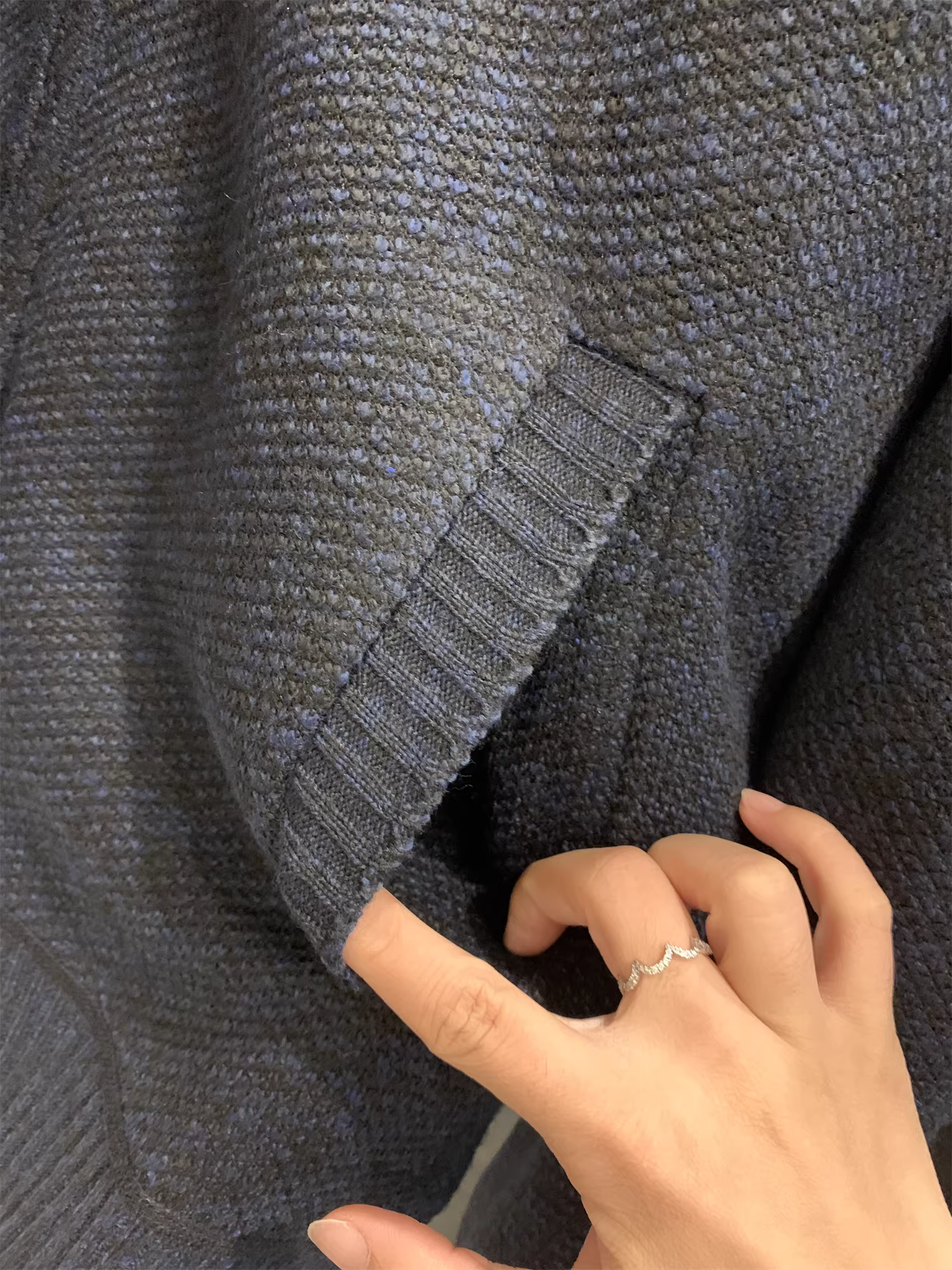 Don Quixote đặt hàng trực tuyến! Chất liệu nhung! Áo khoác len dệt kim cổ đứng dày dặn, ấm áp mùa thu đông, màu trơn dành cho nam.