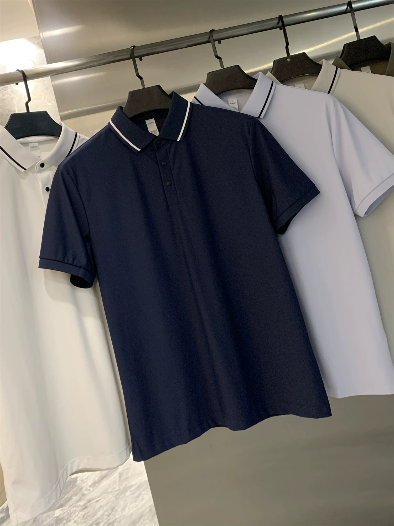 Don Quixote Golf ngoài trời! Áo sơ mi POLO ngắn tay thông thường thoáng khí và thoải mái cho nam mùa hè với công nghệ cảm giác như băng