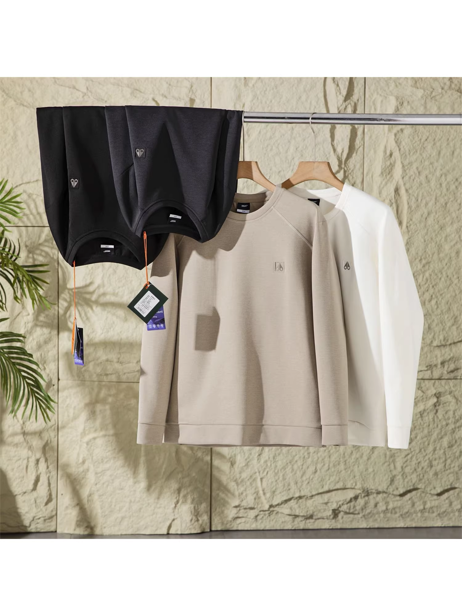 Dòng sản phẩm Don Quixote Scissors! Xu hướng áo len chui đầu dày dặn có cấu trúc 3D dành cho nam mùa xuân, mùa thu và mùa đông.