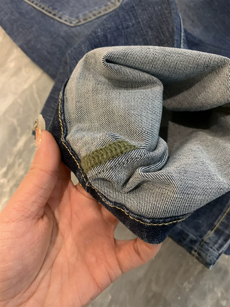 Quần jean nam Don Quixote Mint Fiber! Mùa hè mát mẻ, thoáng khí, chất liệu dày dặn, mềm mại, dáng thẳng, kiểu dáng thời thượng.