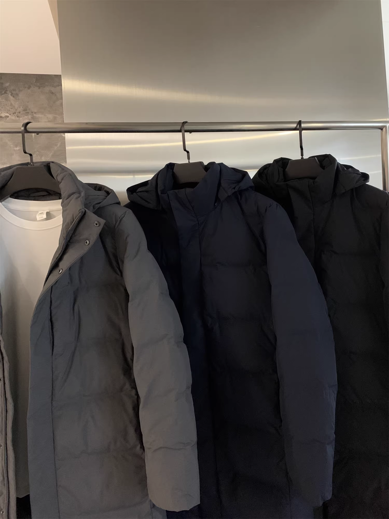 Don Quixote U+ Series! Áo khoác dài mùa đông dành cho nam, nhẹ, độ phồng cao, ấm áp, đa năng, kiểu dáng thời trang