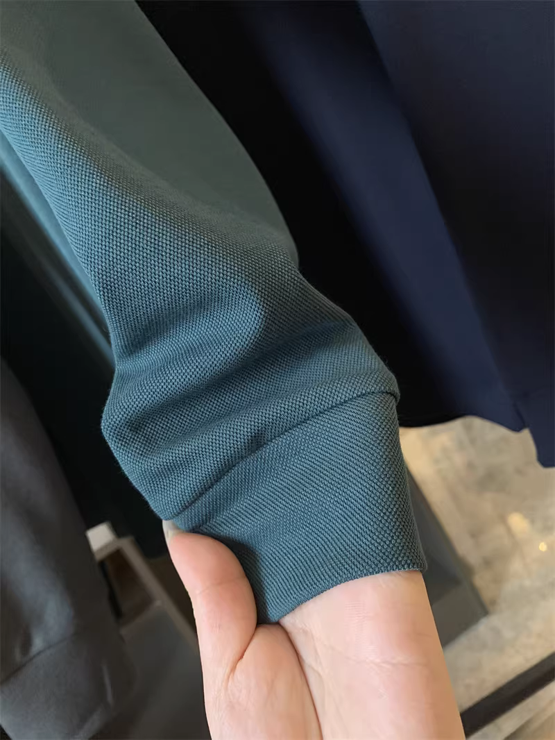 Áo sơ mi nam cổ trụ dài tay chất liệu pha lụa Don Quixote! Mềm mại và thân thiện với làn da! Áo polo nam mùa thu, lớp áo lót thời trang.