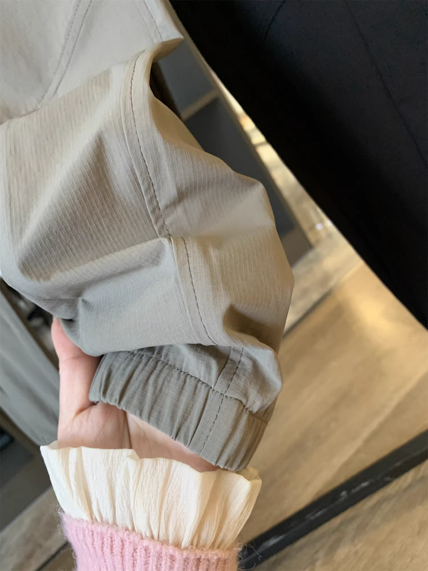 Quần Don Quixote cực chất! Chất liệu vải nano công nghệ! Quần nam kiểu dáng xuông, chống thấm nước, chống dầu, chống bám bẩn.