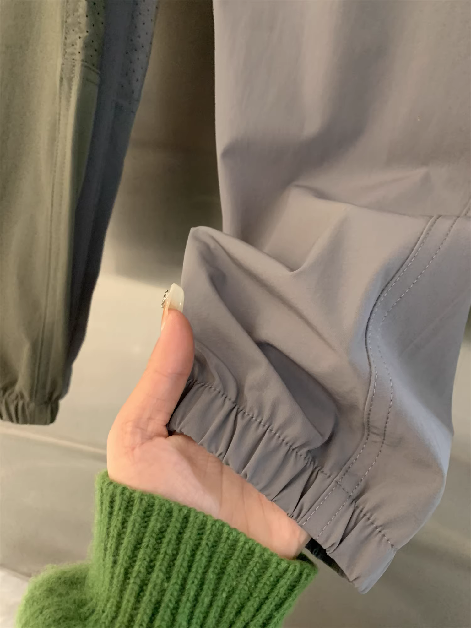 Quần dài nam Don Quixote Outdoor Technology! Quần vải lụa mùa hè mỏng, nhanh khô, dáng rộng, bo gấu, phong cách thường ngày.