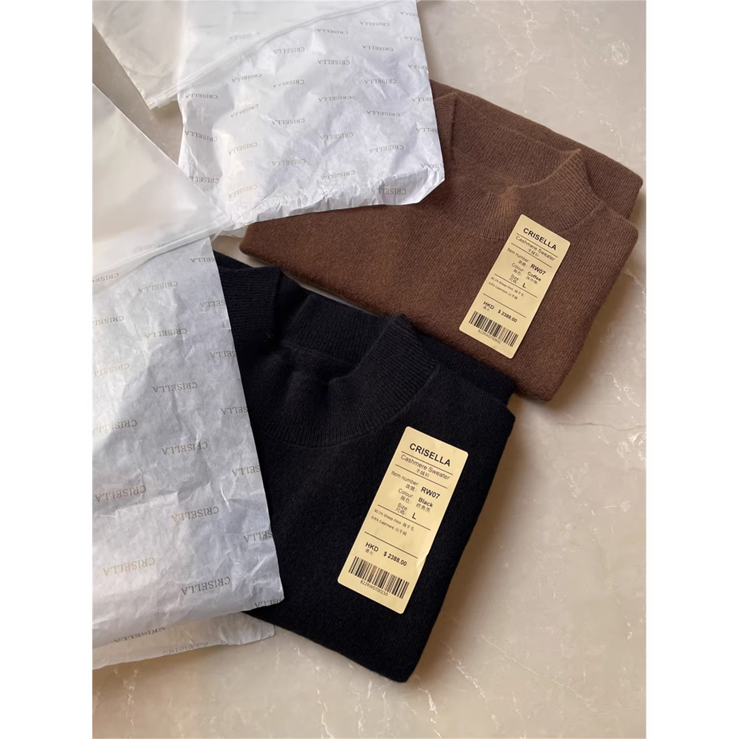 Áo len cao cổ dệt kim màu trơn thân thiện với da dành cho nam mùa thu đông, làm từ len merino + cashmere cao cấp!