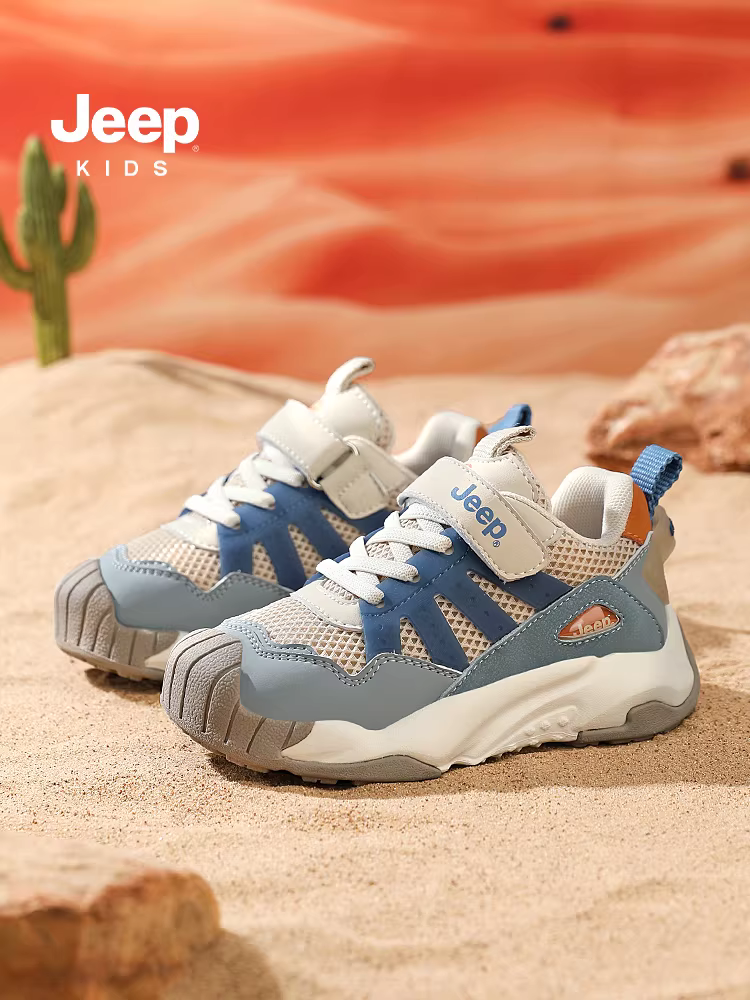 Giày trẻ em Jeep 2025 giày trẻ em mới mùa xuân và mùa thu giày chạy bộ thoáng khí cho bé gái mùa xuân và mùa thu giày thể thao nhẹ cho bé trai
