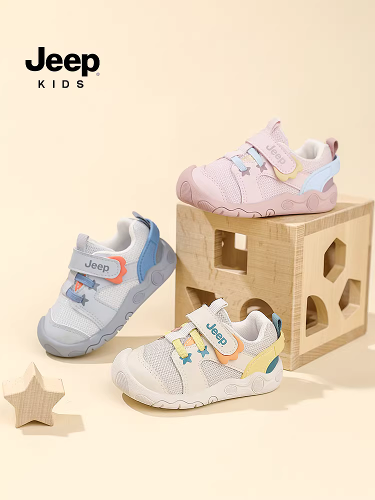Giày trẻ em đế mềm chống đạp thoáng khí mùa xuân dành cho bé gái 2025 giày trẻ sơ sinh mới giày lưới cho bé trai