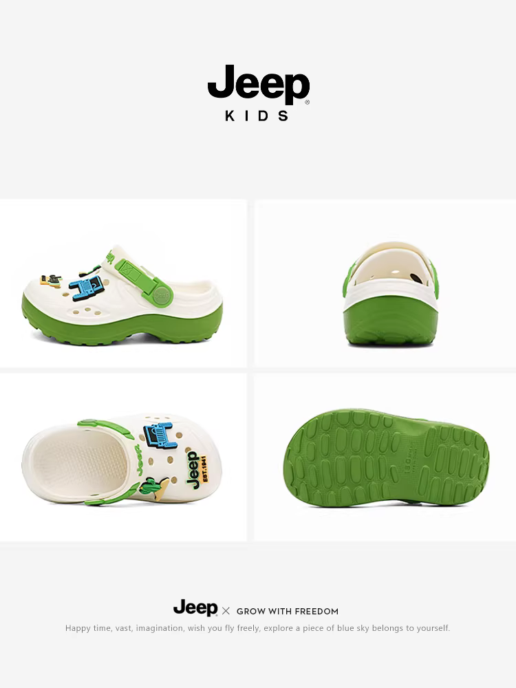 Giày đi biển cho bé trai Jeep, guốc, giày đi nước ngoài trời mới mùa hè 2025, dép và sandal cho bé gái