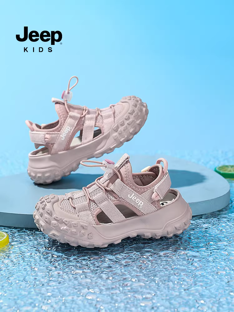 Giày trẻ em Jeep dành cho bé gái, dép kín mũi, giày thể thao mùa hè đi nước, mẫu giày đi biển trẻ em mới năm 2025 dành cho bé trai.