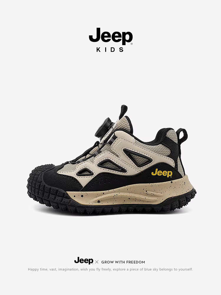 Giày trẻ em Jeep mùa thu đông 2024, chất liệu da mới, chống thấm nước, giày thể thao trẻ em, kiểu dáng thời trang.