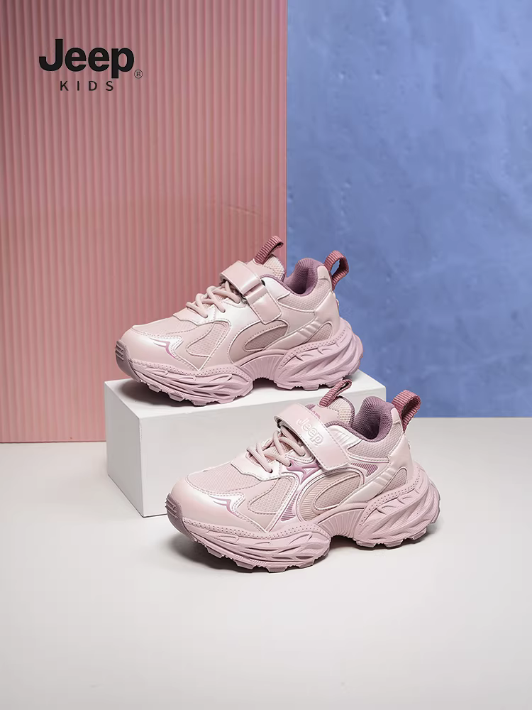 Giày thể thao trẻ em Jeep 2025 mới, nhẹ, chống trơn, dành cho bé trai và bé gái, mùa thu, kiểu giày bố