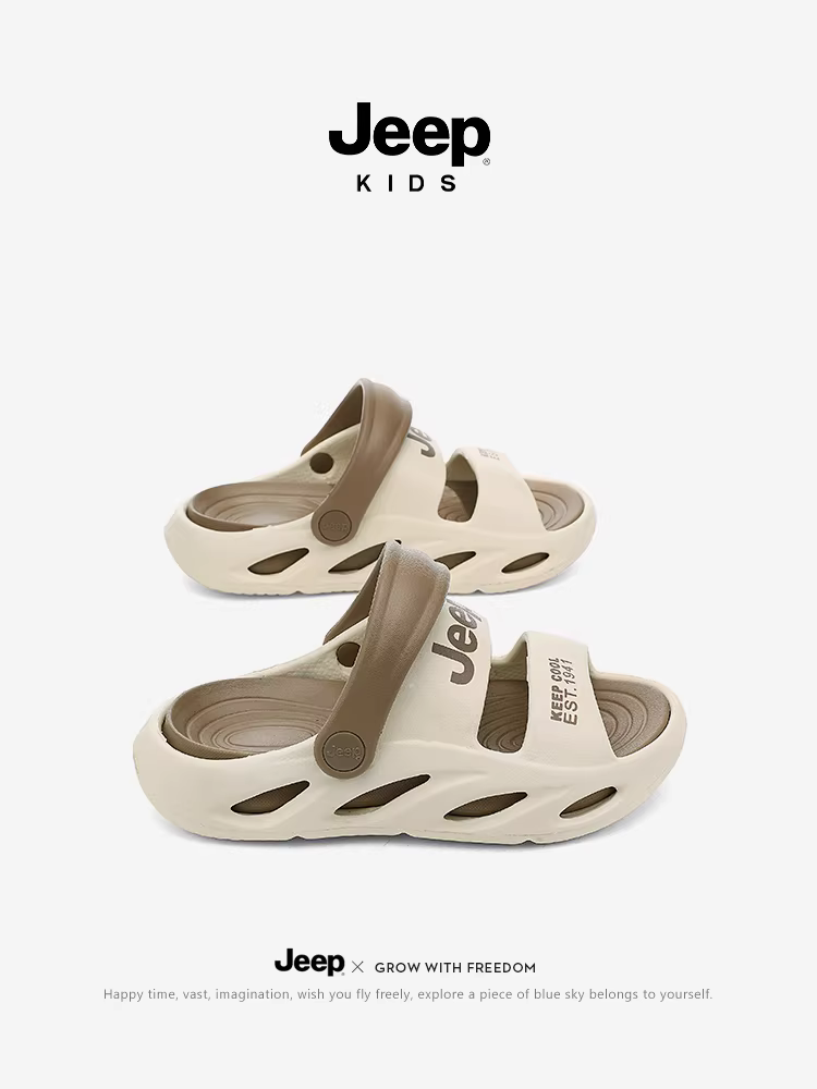 Giày trẻ em Jeep, dép mềm đế mềm chống trơn cho bé, mẫu mới 2025, giày đi chơi ngoài trời, đi lội nước, đi theo dòng sông, dép đi biển