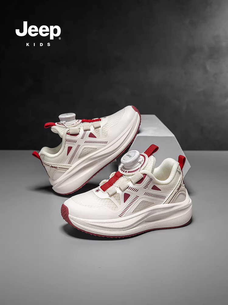 Giày trẻ em Jeep, giày chạy bộ nhẹ cho bé trai và bé gái, mẫu mới hè 2025, giày đi bộ ngoài trời, giày chạy bộ đế carbon