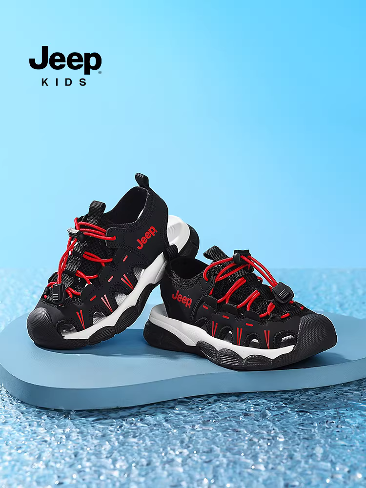 Dép kín mũi cho bé gái, giày đi nước cho trẻ em, giày trẻ lớn, giày đi biển đế mềm mới mùa hè 2025 cho bé trai