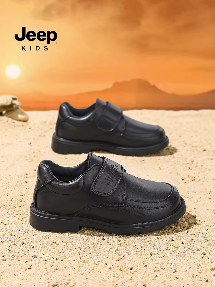 Giày biểu diễn trẻ em Jeep mùa thu 2025 kiểu mới phong cách Anh quốc, chất liệu da thật đế mềm dành cho bé trai và bé gái, giày da nhỏ xinh.