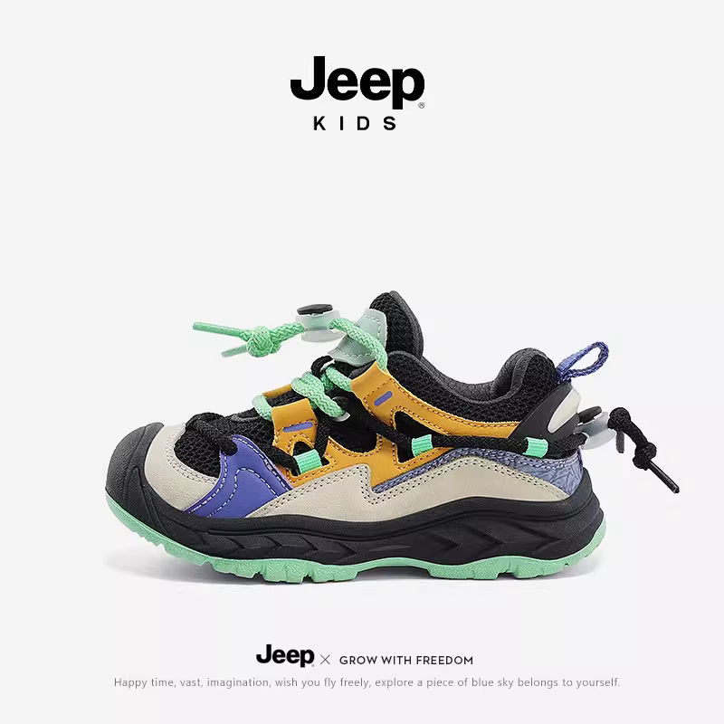 [Giảm giá] Giày thể thao trẻ em Jeep Xuân Thu 2025 Giày thường ngày cho bé gái bé trai