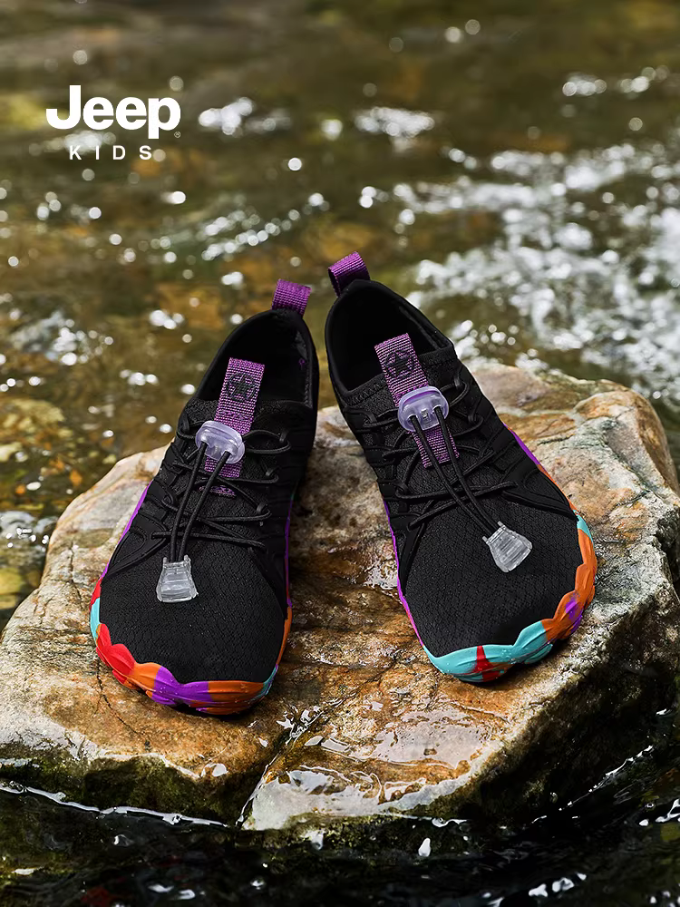 Giày đi sông ngoài trời dành cho trẻ em Jeep mùa hè 2025 dép chống nước mới chống trượt khi bơi lội giày đi biển nhanh khô dành cho trẻ em
