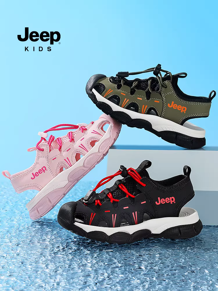 Dép kín mũi cho bé gái, giày đi nước cho trẻ em, giày trẻ lớn, giày đi biển đế mềm mới mùa hè 2025 cho bé trai