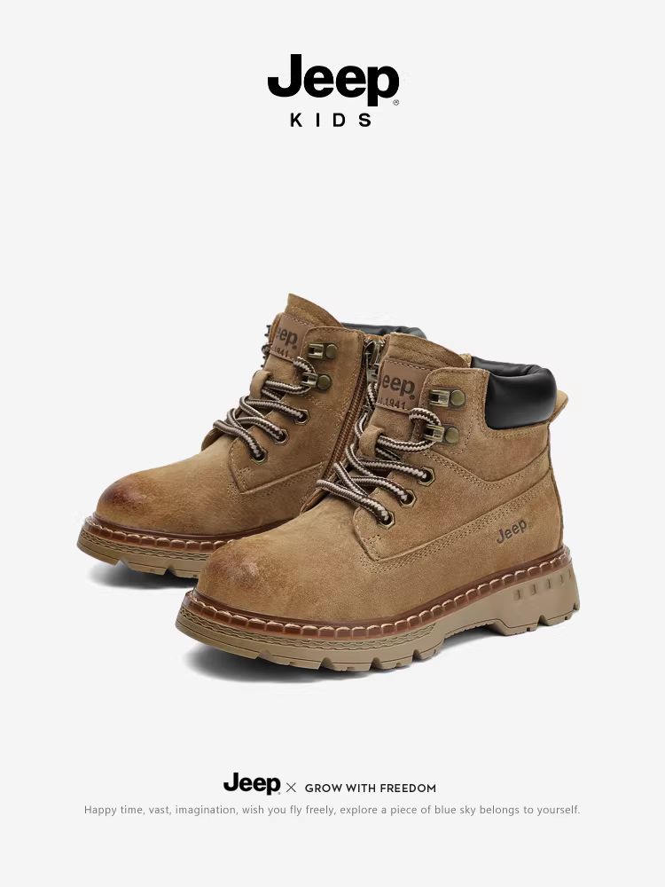 Giày Martin cho bé trai, giày bảo hộ thời trang cho bé trai, giày thể thao cổ cao mùa thu mới 2025 dành cho trẻ em.