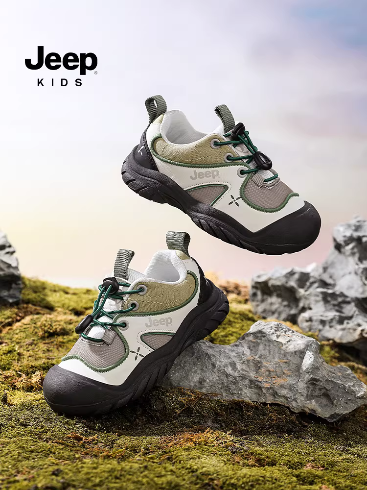 Giày trẻ em Jeep Giày chạy bộ đế mềm chống trượt cho bé gái Giày thể thao thoáng khí mới mùa thu 2025 cho bé gái