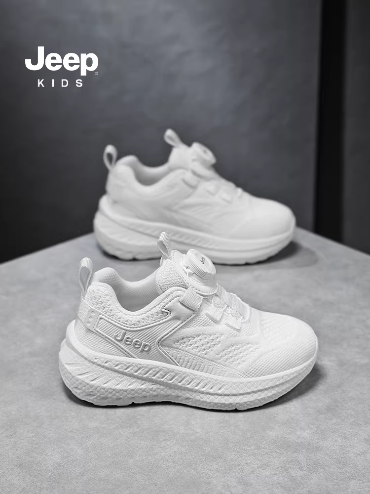 Giày thể thao trẻ em Jeep lưới thoáng khí giày nam 2025 mẫu mới mùa xuân đế mềm tấm carbon giày chạy bộ nữ
