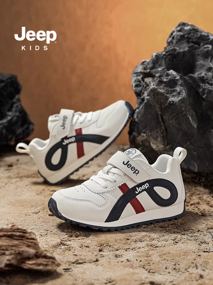Giày thể thao trẻ em Jeep cho bé gái, giày da, giày chạy bộ thông thường mới mùa thu 2025 cho bé gái, giày Forrest Gump