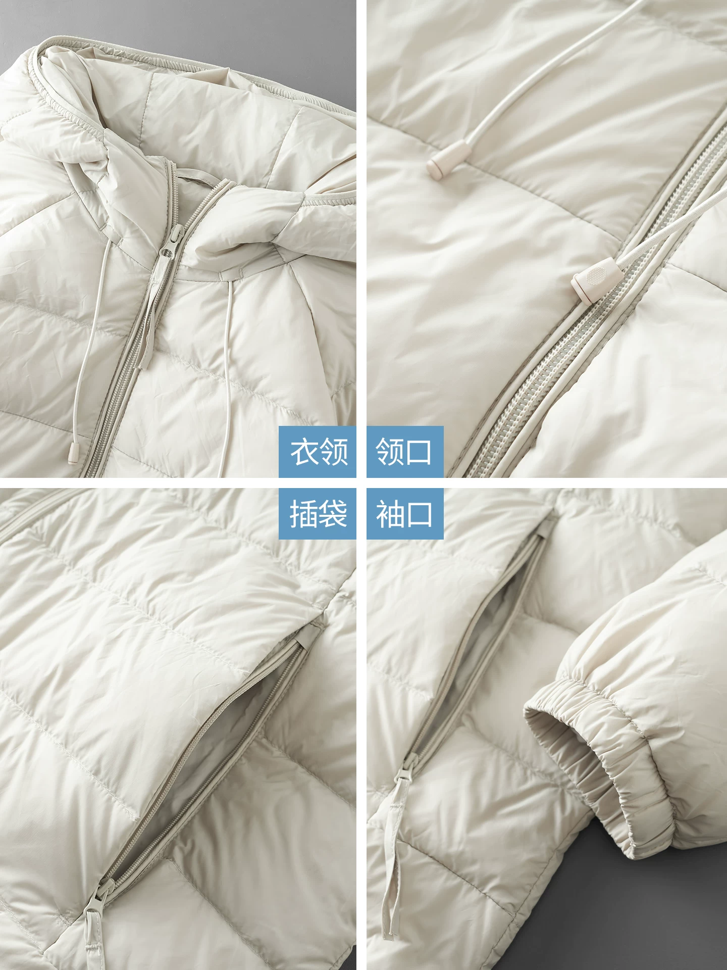 Áo khoác có mũ trùm đầu bằng lông vịt OMZM90 dành cho nam, áo khoác cotton nhẹ ấm áp kiểu dáng rộng rãi mùa đông kiểu Mỹ, áo khoác ấm có gân.