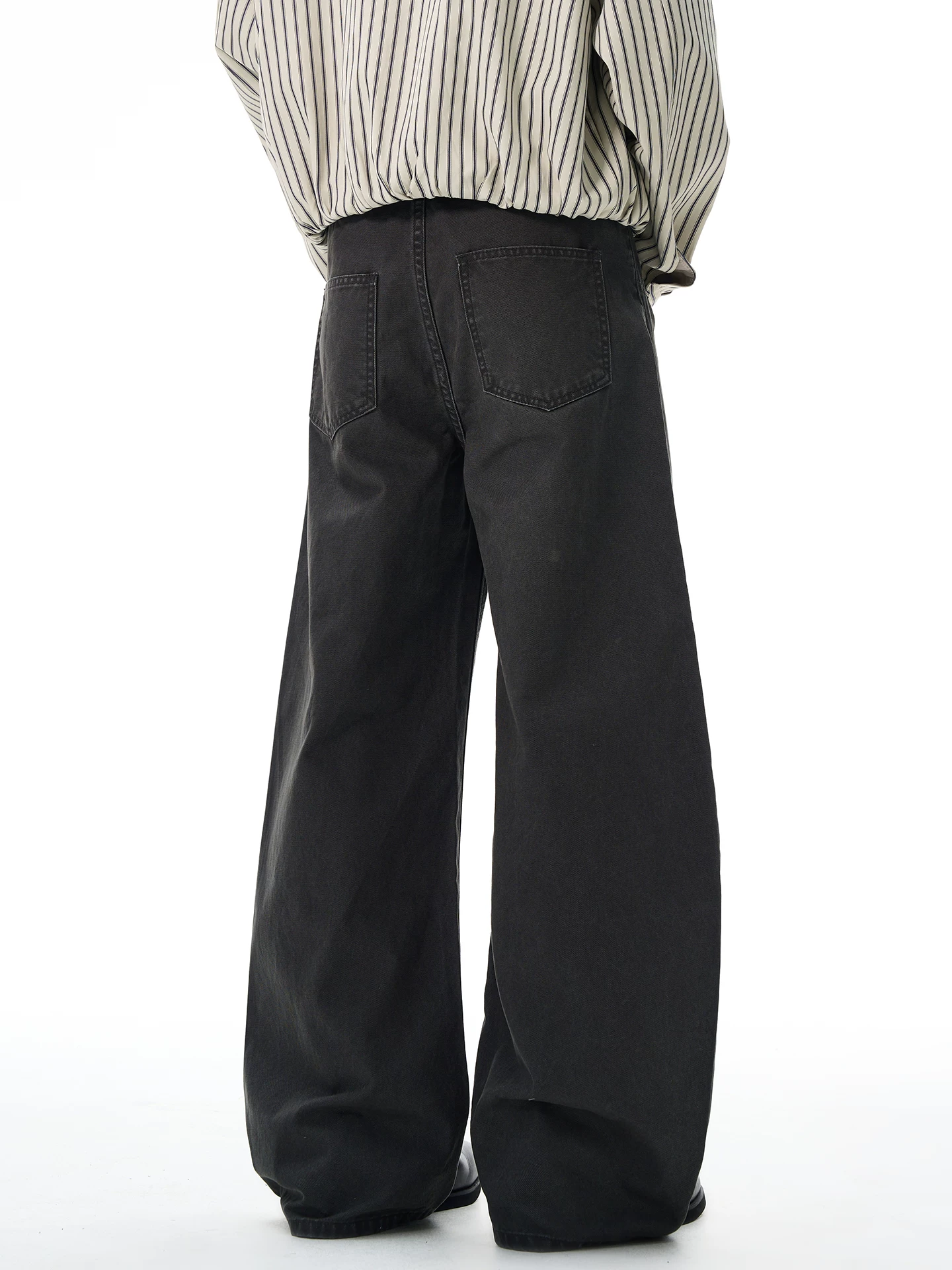 Quần jean nam OMZM kiểu Mỹ chất liệu cotton nguyên chất, mùa đông 2025, kiểu dáng dài, retro, túi trước, ôm dáng, kiểu dáng thanh lịch.