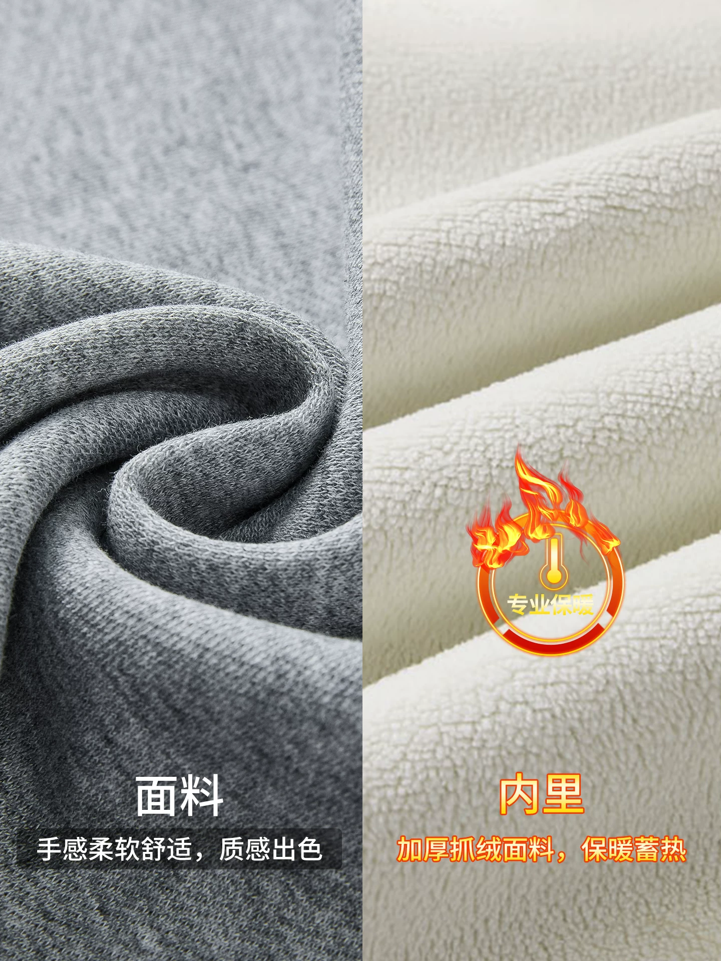 Áo nỉ lông cừu hạng nặng OMZM dành cho nam, phong cách mùa đông kiểu Mỹ, dày dặn và ấm áp, áo lót bên trong, tay áo dài ghép hai mảnh giả.