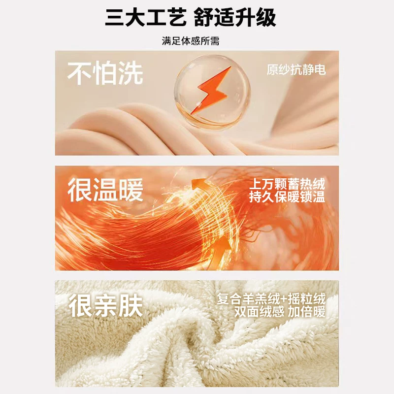 Áo vest lông cừu hạng nặng OMZM dành cho nam, áo vest dày dặn ấm áp bằng len cừu mùa đông, lớp lót áo khoác, áo khoác không tay.