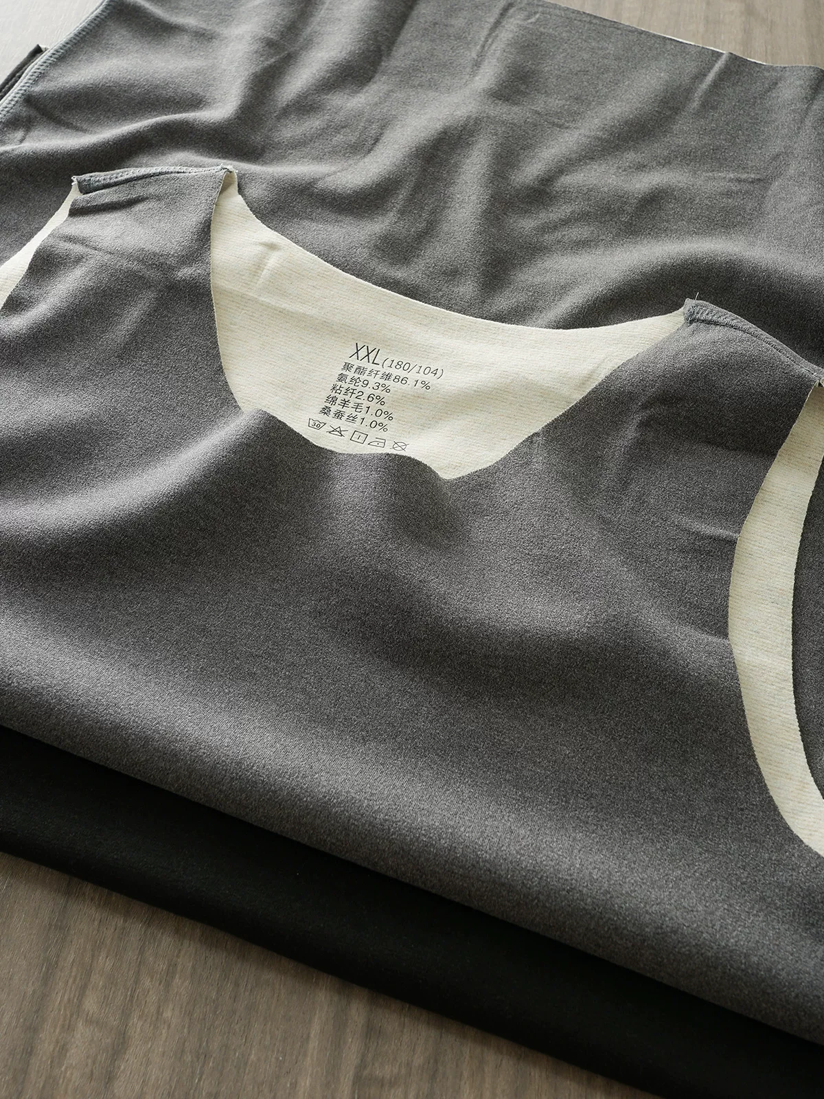 Áo vest nhung lụa hai mặt OMZM dành cho nam, lót lông cừu mùa đông, dày dặn, liền mạch, đồ lót giữ nhiệt tạo nhiệt, áo lót, lớp lót.
