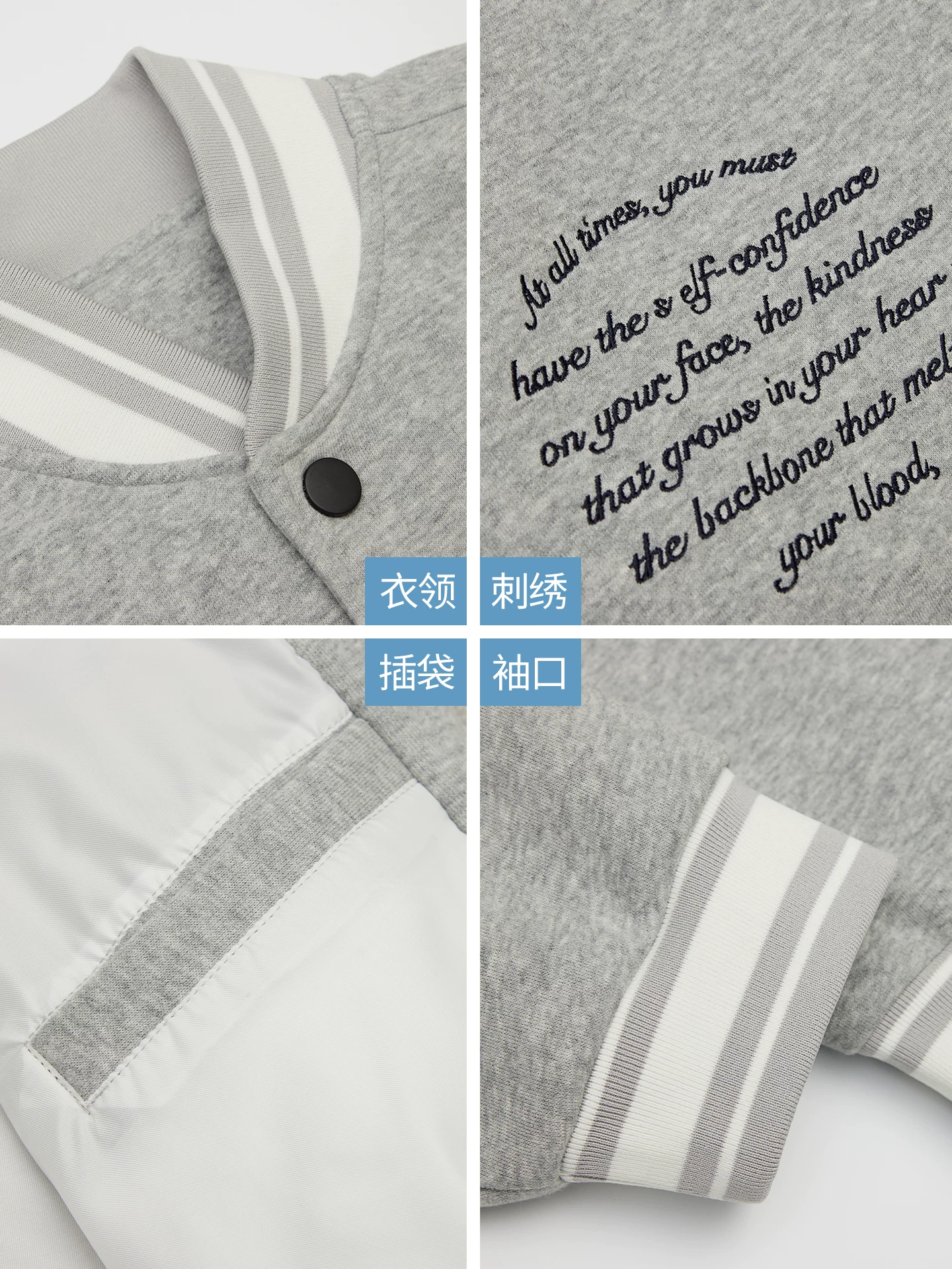 Áo khoác bóng chày hạng nặng OMZM500G dành cho nam, áo khoác phi công cổ điển kiểu Mỹ mùa thu đông, áo khoác thêu thương hiệu hợp thời trang phong cách đại học