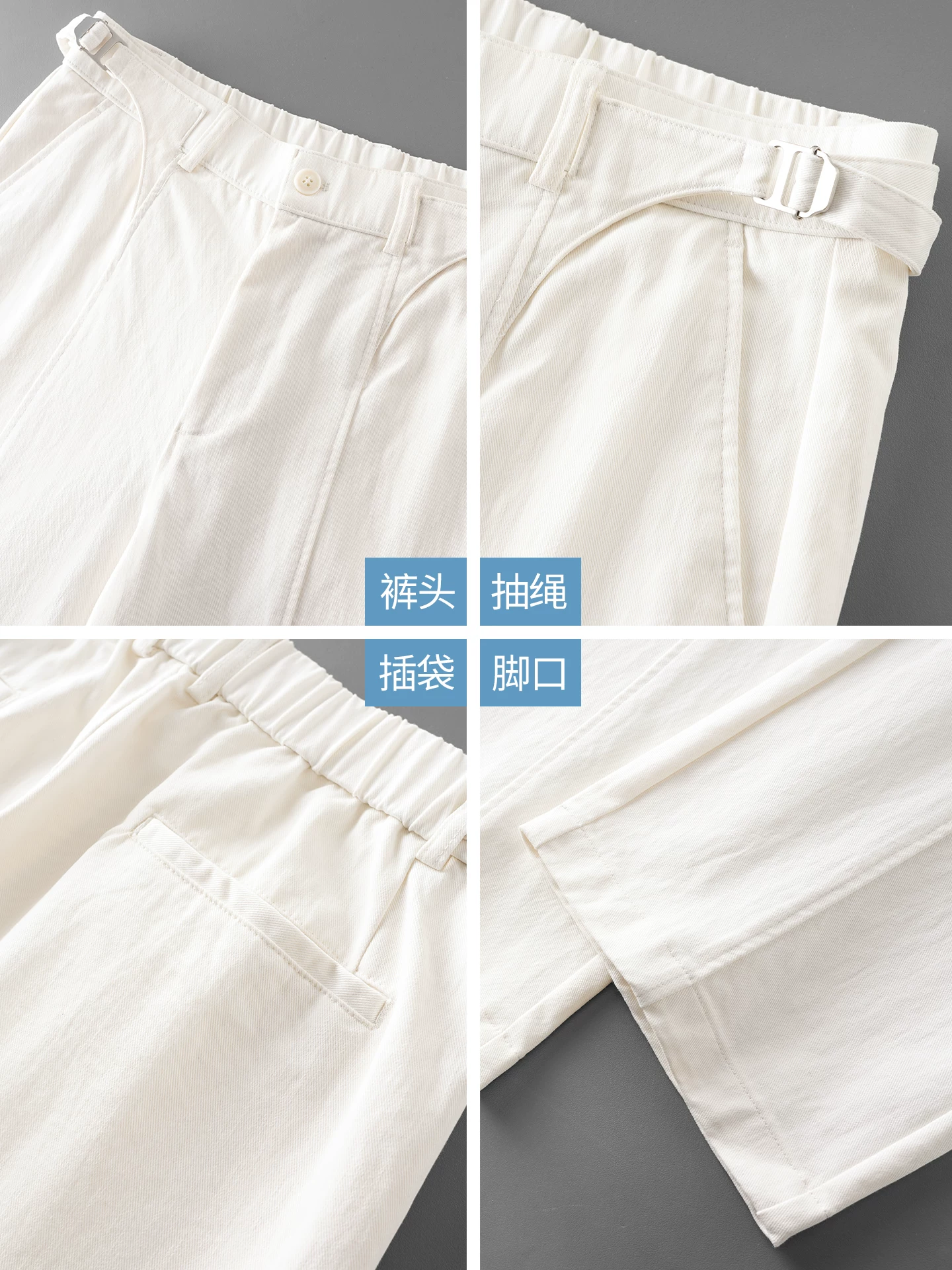 Quần âu dáng rộng kiểu Mỹ của OMZM dành cho nam, quần âu đa năng kiểu cổ điển mùa thu đông, quần ống rộng dáng rộng