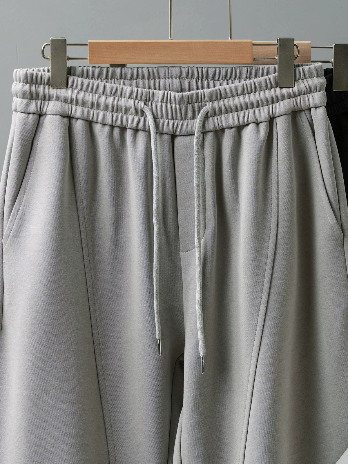 Quần dài kiểu Mỹ OMZM kiểu dáng nặng, may vá, dành cho nam, quần thể thao ống đứng đa năng, dáng rộng, kiểu thu, quần dài thể thao sọc thời thượng