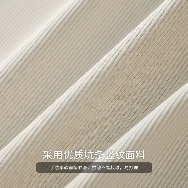 Quần âu thẳng chân kẻ sọc dọc kiểu Mỹ OMZM dành cho nam, quần thể thao dáng rộng mùa hè, quần dài thường ngày hợp thời trang