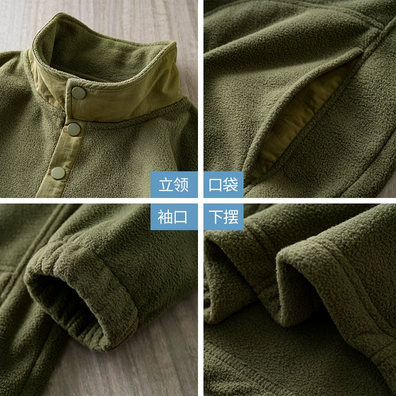 Áo nỉ nam cổ lọ nửa cao hai lớp, áo khoác giữ ấm dày dặn mới mùa đông 2024, áo nỉ cổ đứng tay dài