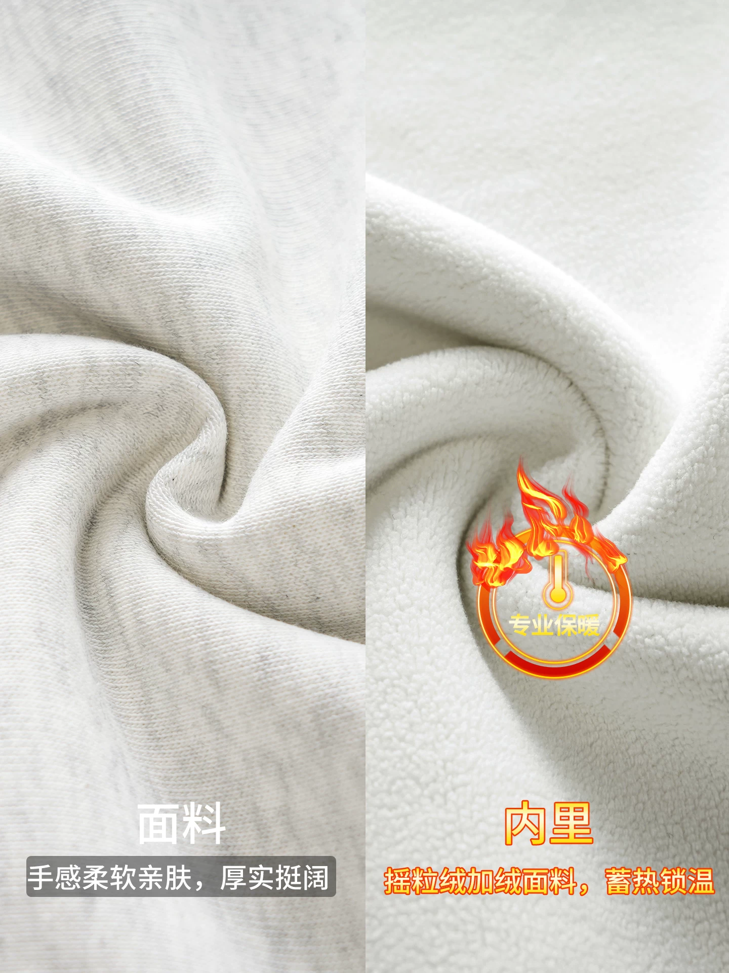 Áo nỉ lông cừu hạng nặng OMZM dành cho nam, phong cách đường phố Mỹ mùa đông, lớp lót dày và ấm áp, dáng rộng, cổ tròn, tay dài thêu.