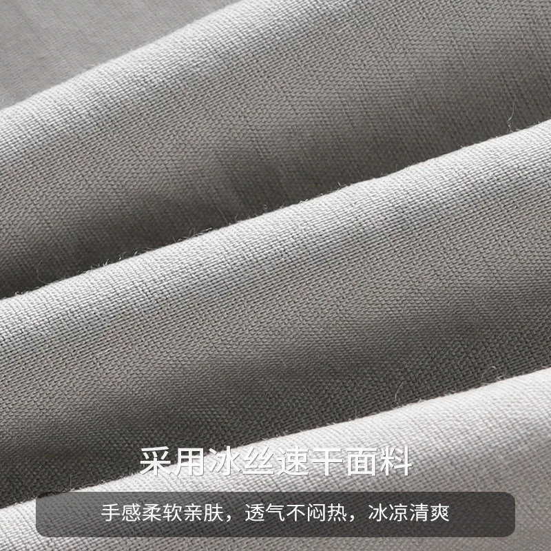 Quần cargo ngoài trời OMZM có thể tháo rời dành cho nam, quần lính dù nhanh khô bằng vải lụa mùa hè, quần short thể thao rộng rãi, thoải mái