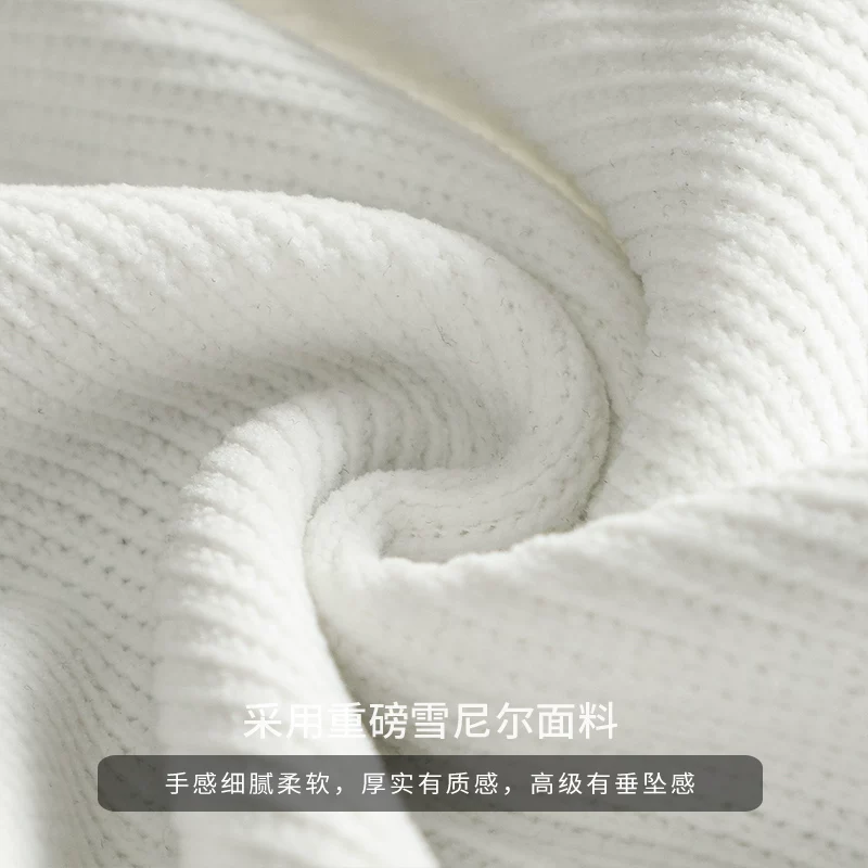 Quần jogger chenille hạng nặng kiểu Mỹ dành cho nam, quần ống côn ấm áp mùa thu đông, quần dài thể thao dáng rộng phong cách đường phố.