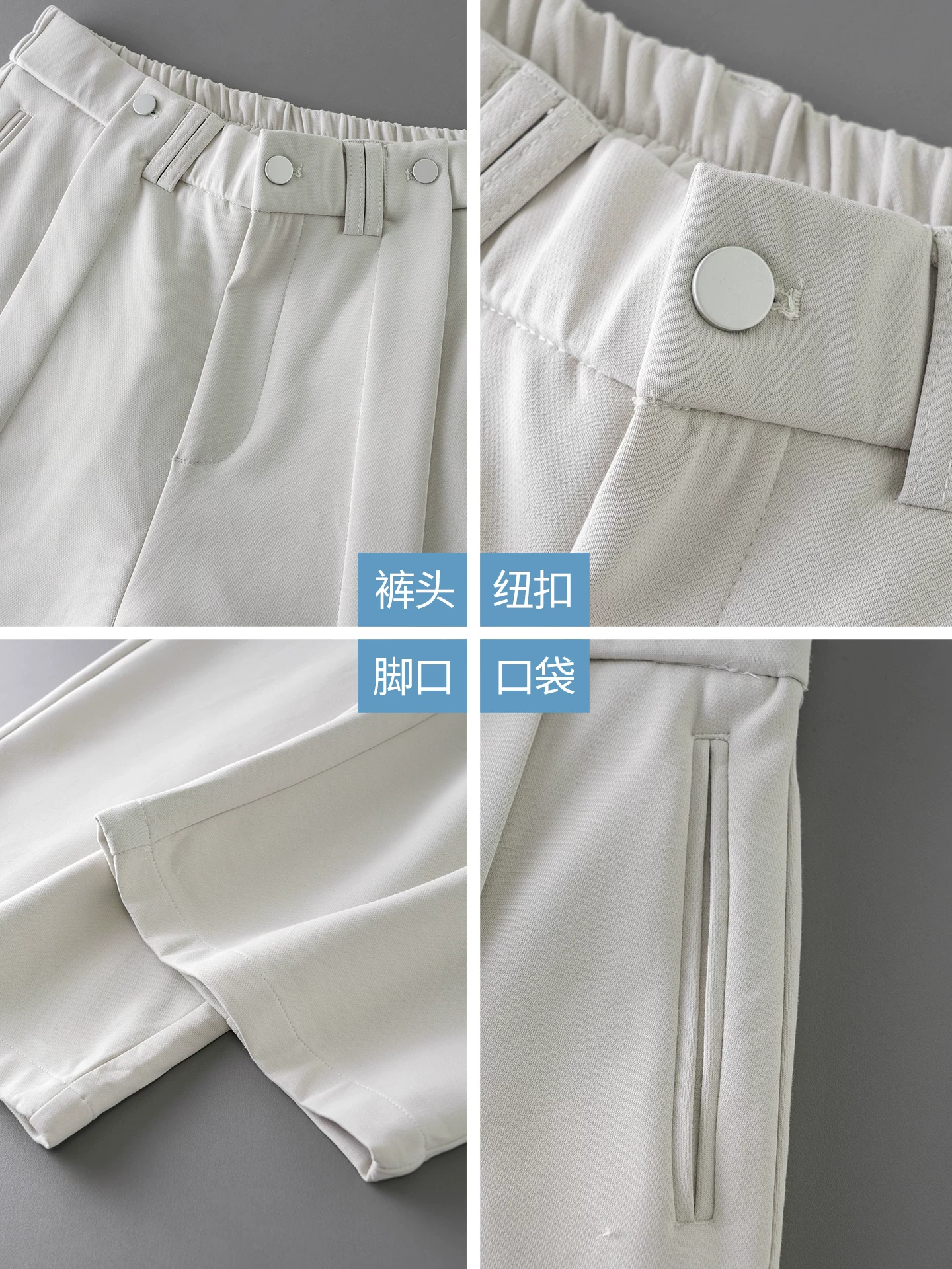 Quần âu nam kiểu dáng cổ điển OMZM, chất liệu mềm mại, dáng rộng, thẳng, màu trơn, chống nhăn, phong cách casual, kiểu dáng Mỹ, mùa thu.