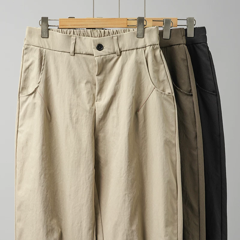 Quần công nhân kiểu Mỹ OMZM dành cho nam, quần ống đứng suông dáng rộng mới mùa xuân 2025, quần harem cổ điển